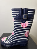 Beck Damen Gummistiefel Gr. 39 Regenstiefel Stiefel Stripes
