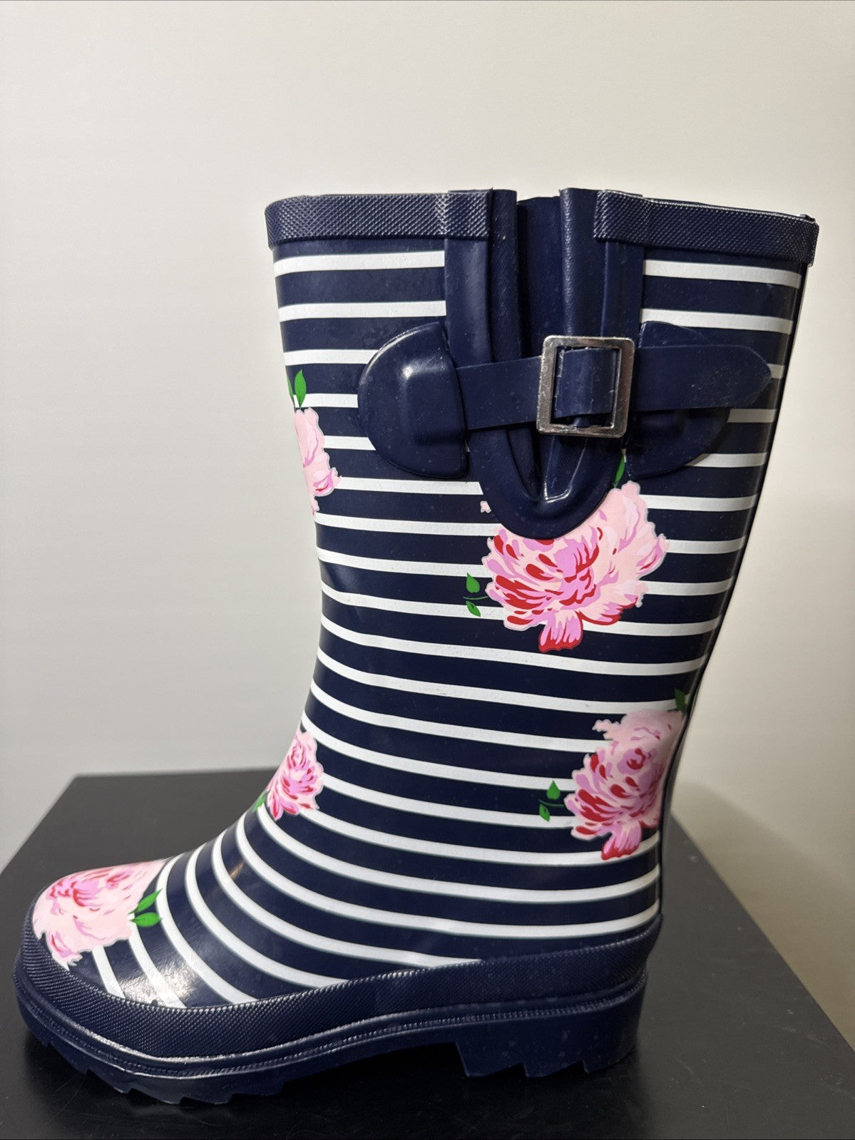 Beck Damen Gummistiefel Gr. 39 Regenstiefel Stiefel Stripes
