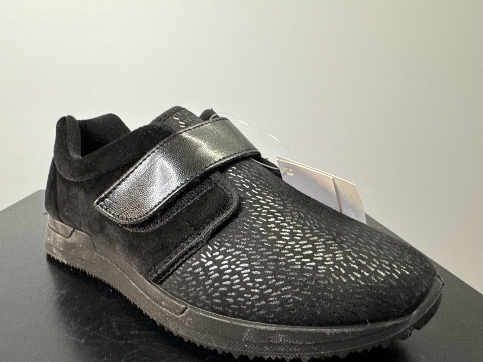 Fischer Markenschuh Gr. 39 Damen Halbschuh Schwarz Leder