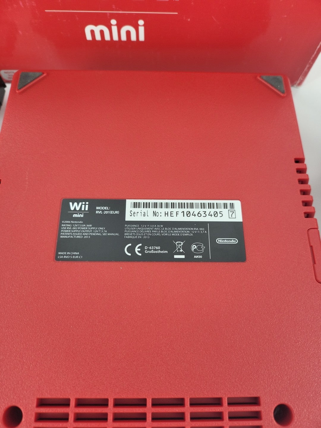 Nintendo Wii Mini OVP Mit Allen Kabeln + Controller Und Nunchunk - Rot 