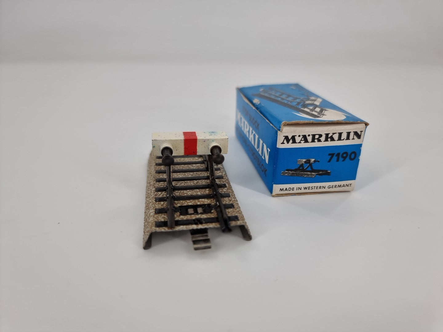 Märklin 7190 Prellbock M-Gleis Kunststoffaufsatz Spur H0 