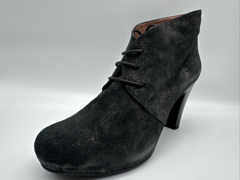 Gadea Stiefelette Gr. 41 Damen Leder Schwarz Absatzschuh 