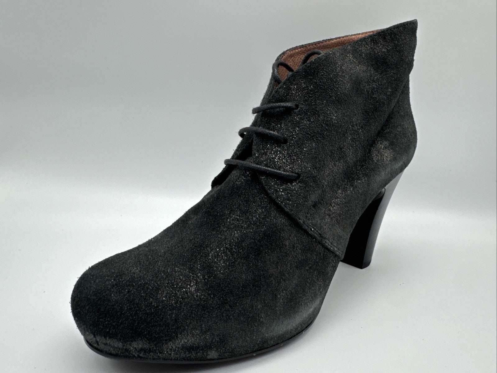 Gadea Stiefelette Gr. 41 Damen Leder Schwarz Absatzschuh 
