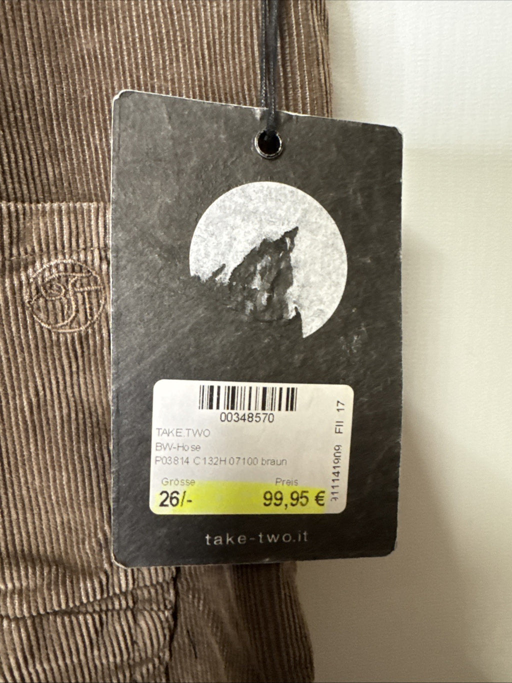 Take Two Damen Jeans Gr. 26 Braun Loose 