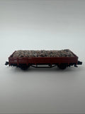Fleischmann N 2457, Niederbordwagen, 2-achsig, NO BOX, #BE1258