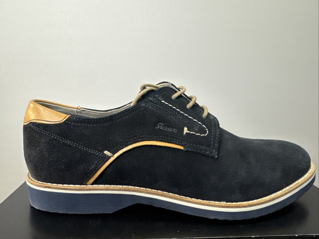 Encanio-702 Business Schuh Derby SIOUX Tempesta Dunkelblau SALE Gr. 44,5
