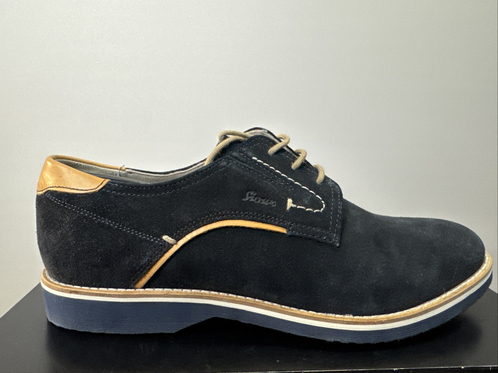 Encanio-702 Business Schuh Derby SIOUX Tempesta Dunkelblau SALE Gr. 44,5