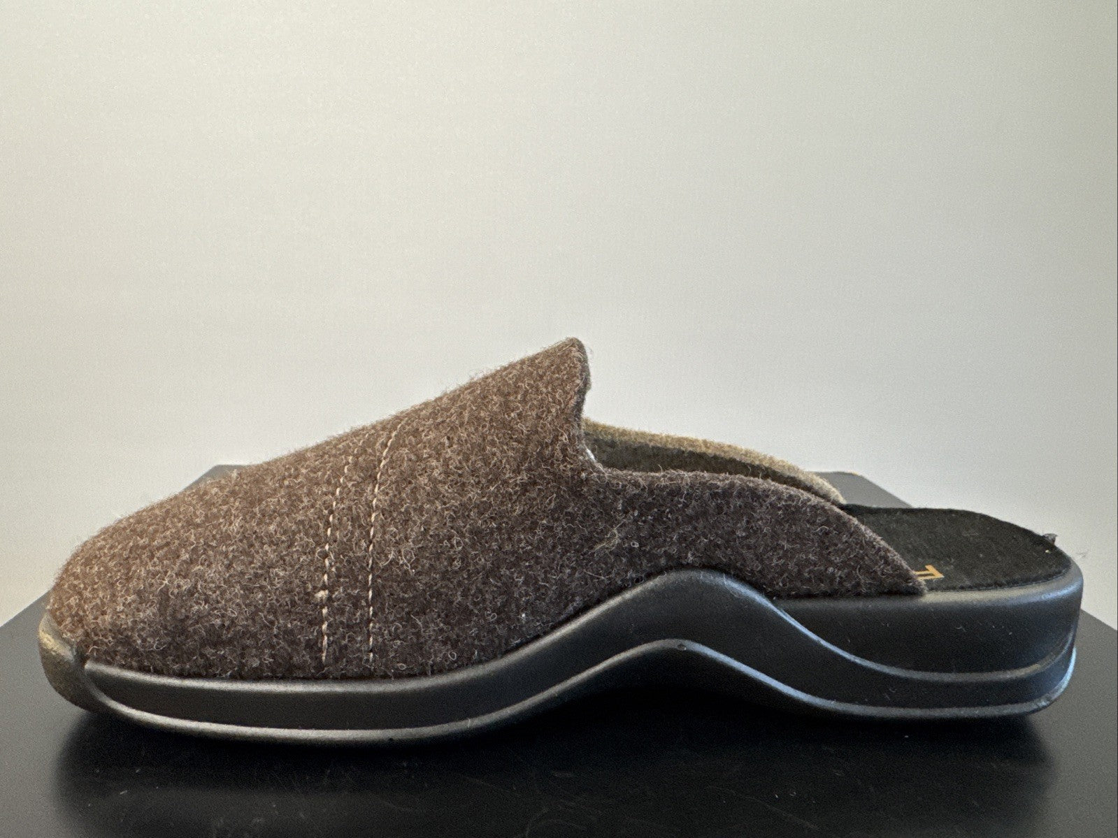 Rohde Herren Filz Pantolette Gr. 42 Mocca Pantoffel Weite G 2731