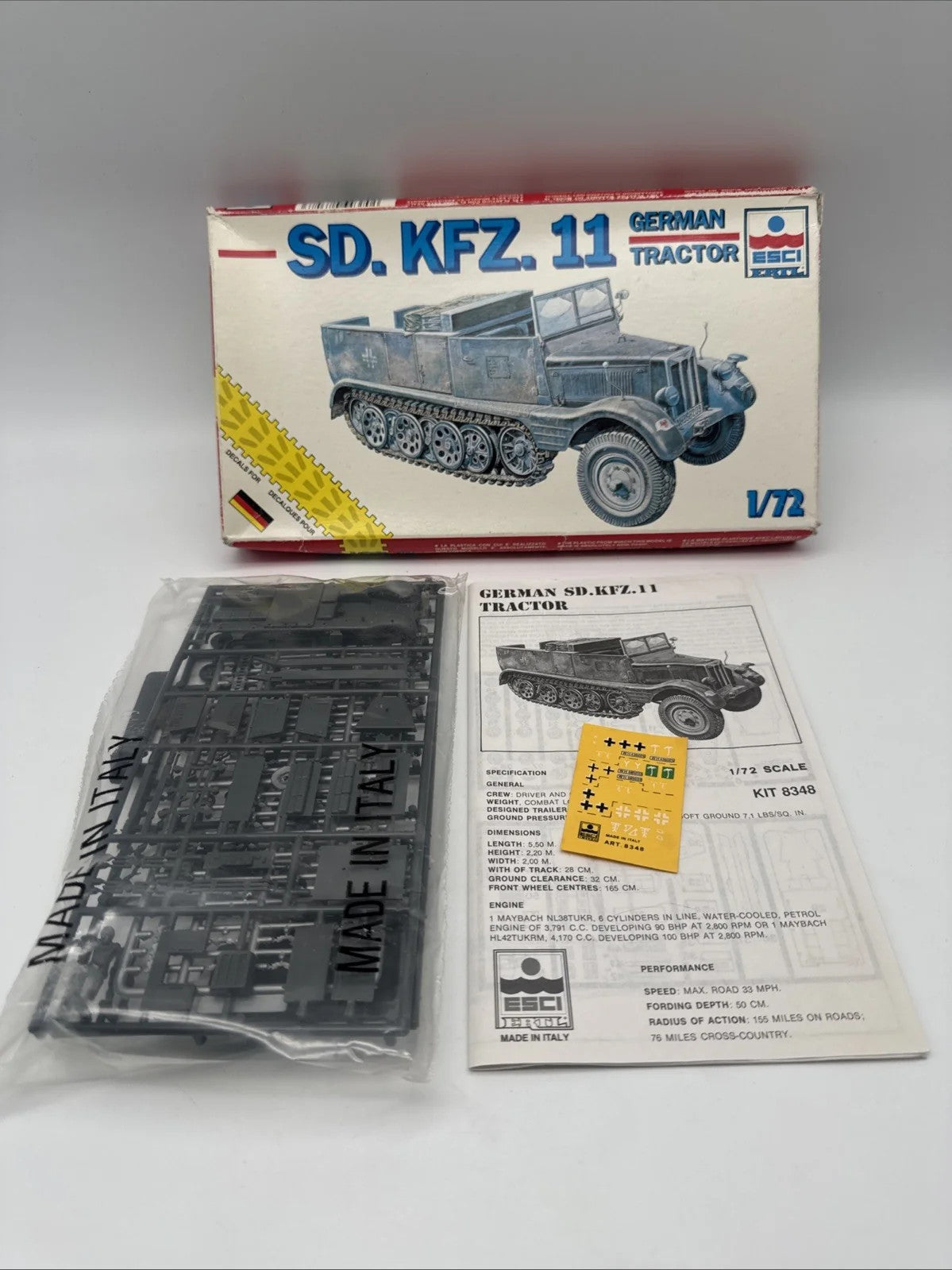 Esci SD. KFZ. 11 Deutscher Traktor Neu