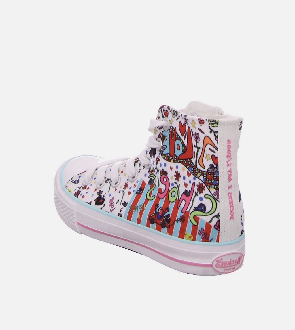 DOCKERS by Gerli Canvas Gr. 40 Damen Sneaker High Top Schuhe X-Art Limitiert