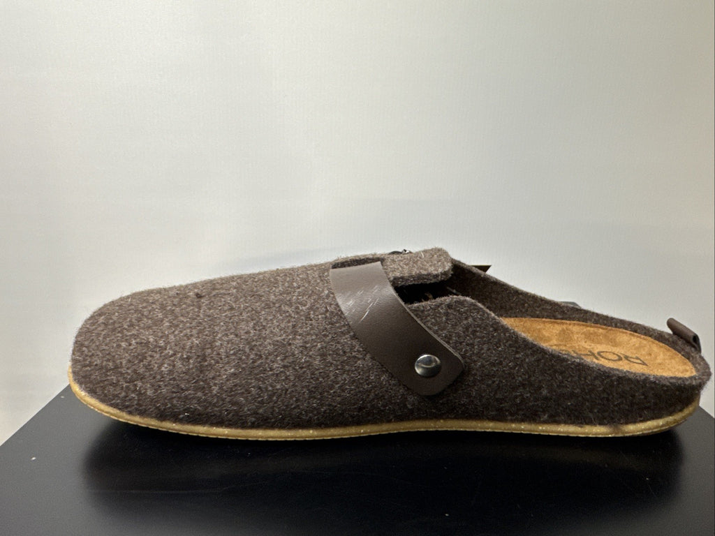 Rohde Herren Filz Pantolette Gr. 46 Mocca Pantoffel 6922