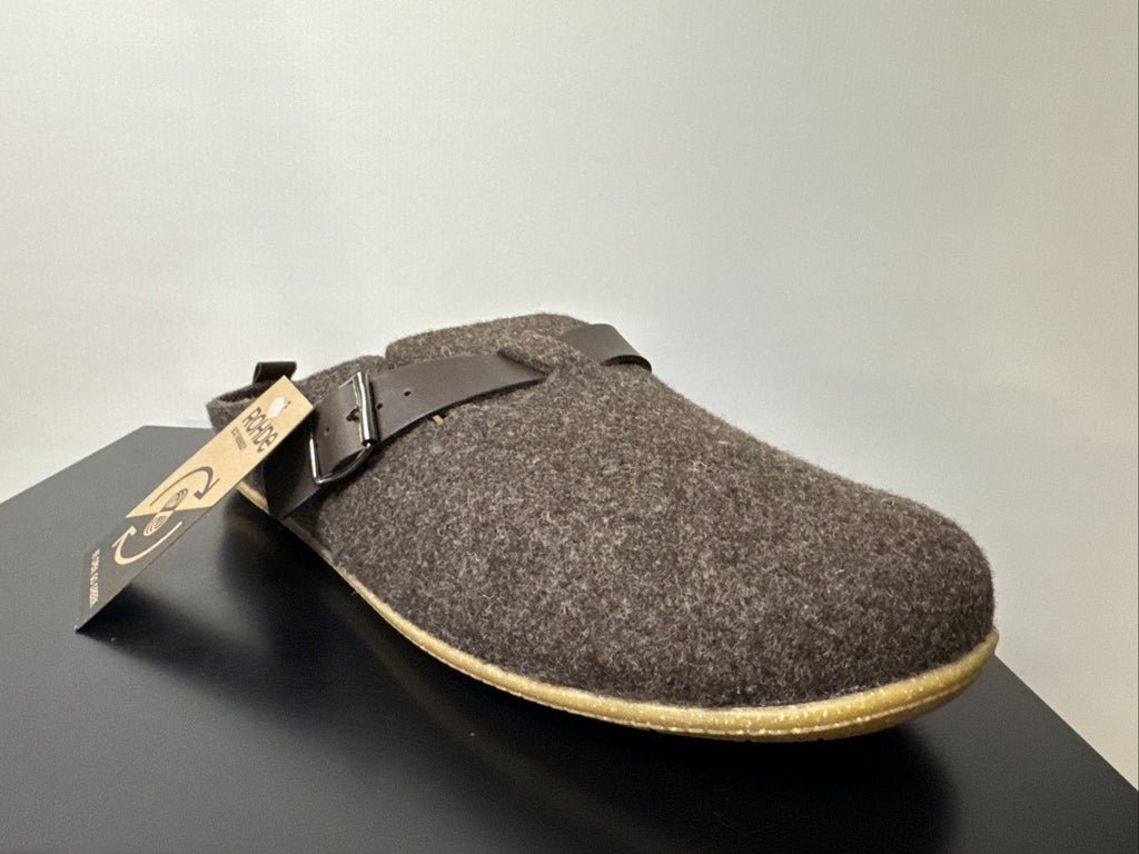 Rohde Herren Filz Pantolette Gr. 40 Mocca Pantoffel 6922
