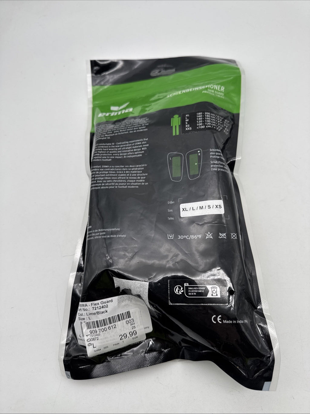 Erima Schienbeinschone Gr. L Fußball Shin Guard