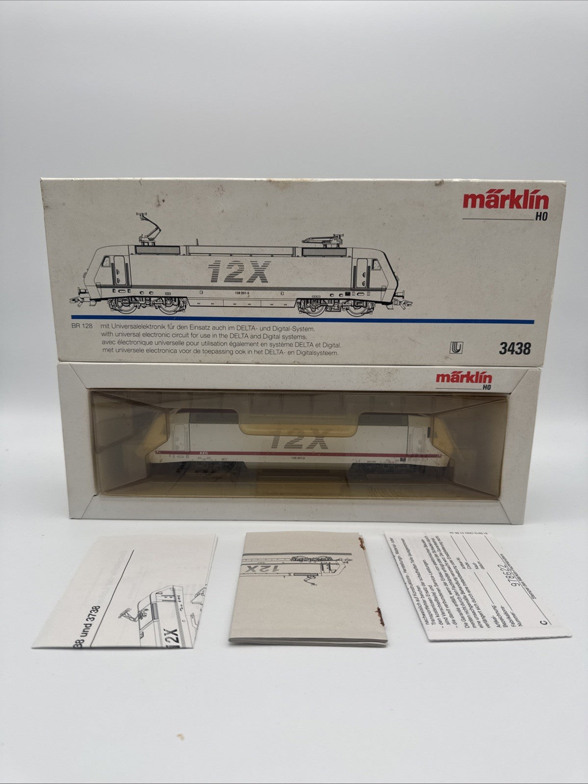 Märklin 3438 H0 Elektrolok BR 128 AEG digital OVP Top Zustand