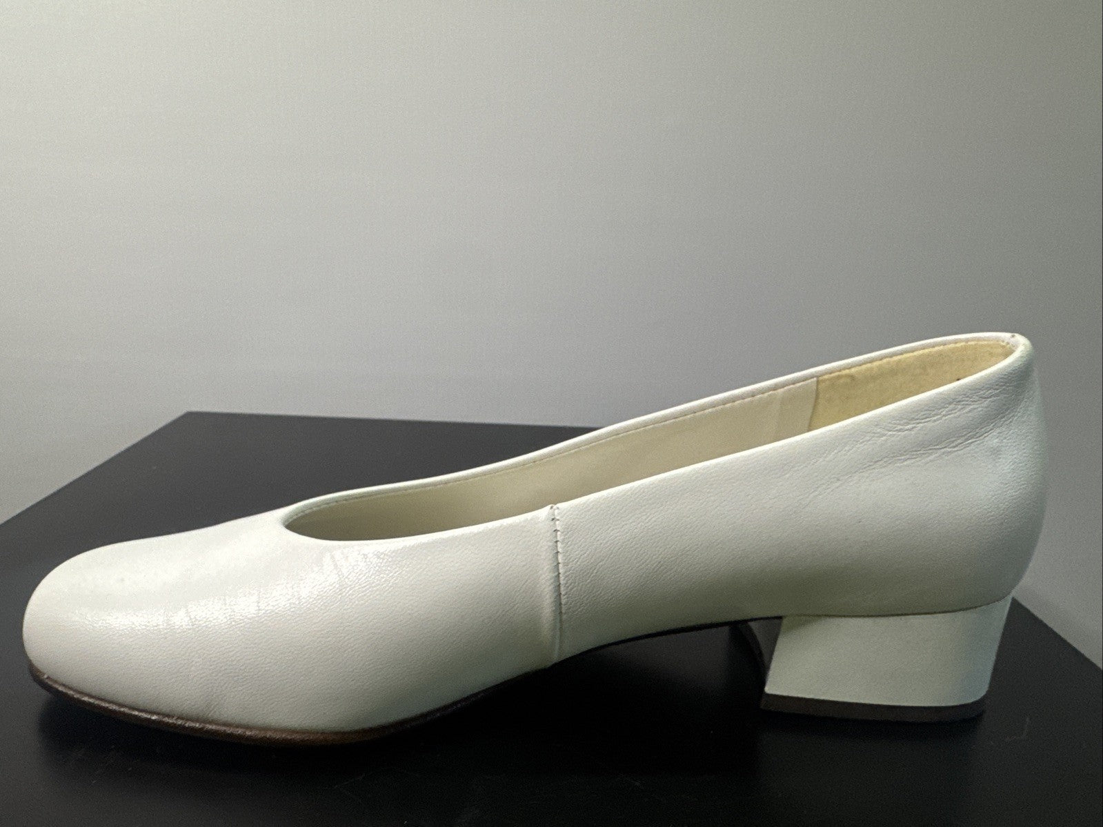 Högl Damen Pumps Gr. 4 Weiß Leder