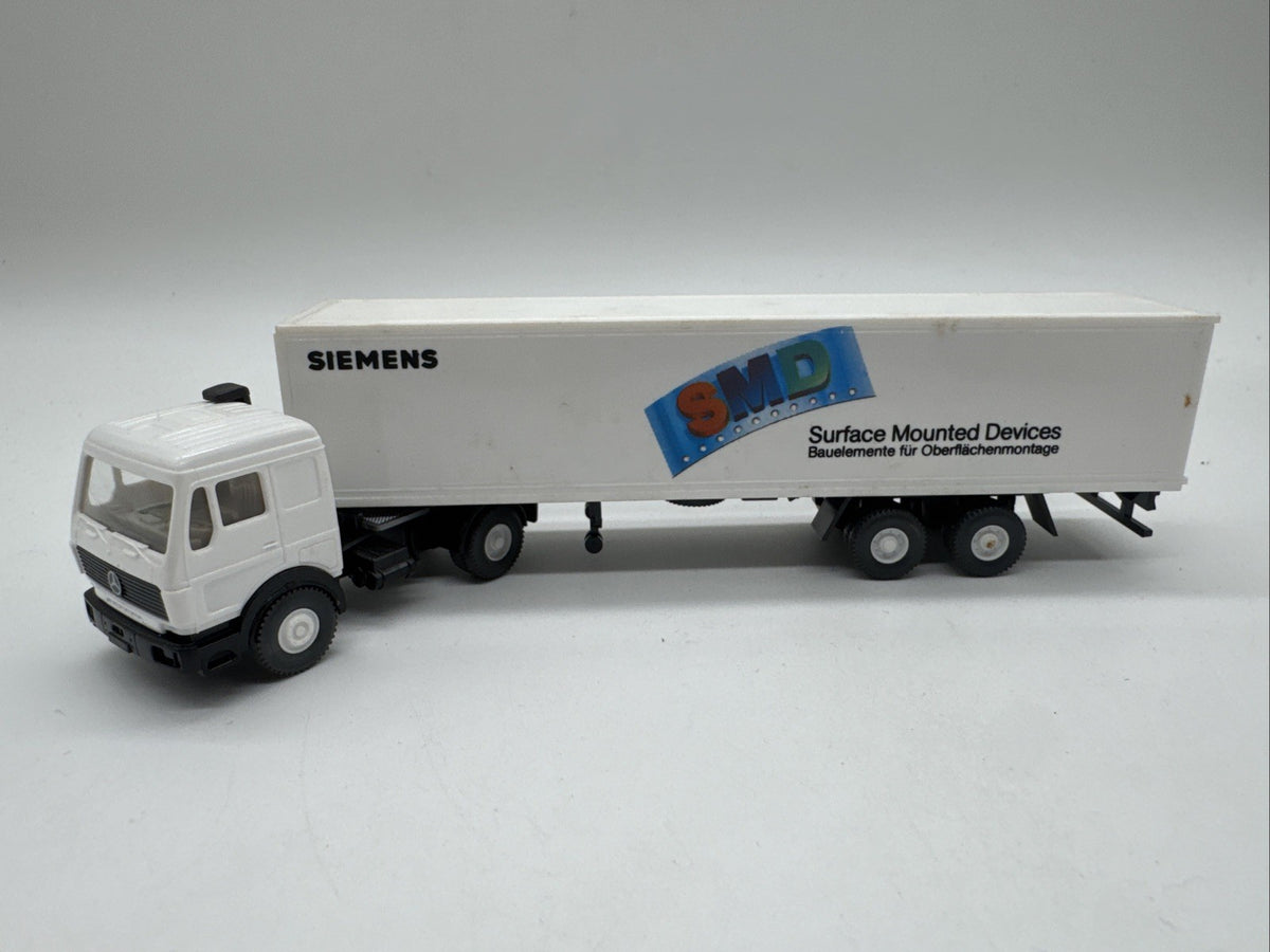 1:87 (H0)  Wiking 542/12 Mercedes-Benz 1644 S Koffer-Sattelzug  / Siemens #630