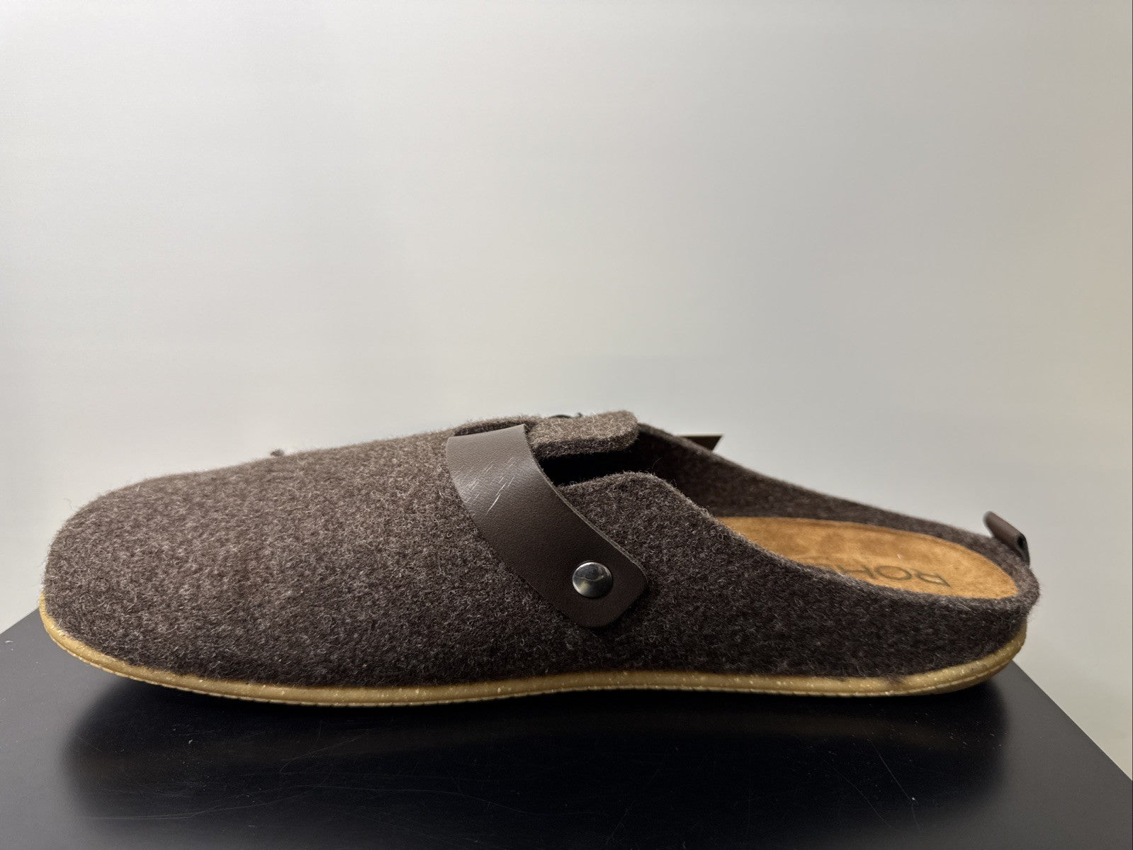Rohde Herren Filz Pantolette Gr. 40 Mocca Pantoffel 6922