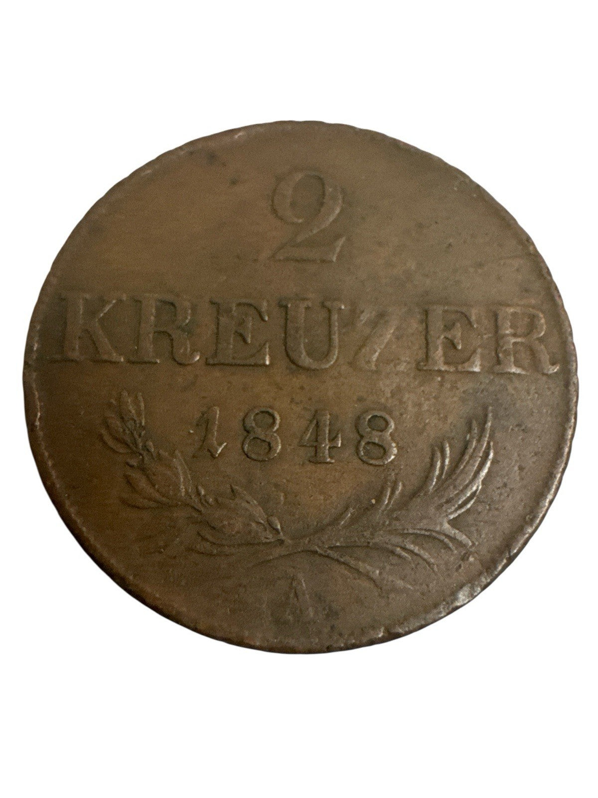 Österreich 2 Kreuzer 1848 Wien Franz Joseph Kupfer 17,1 g Original Münze #ZUG20