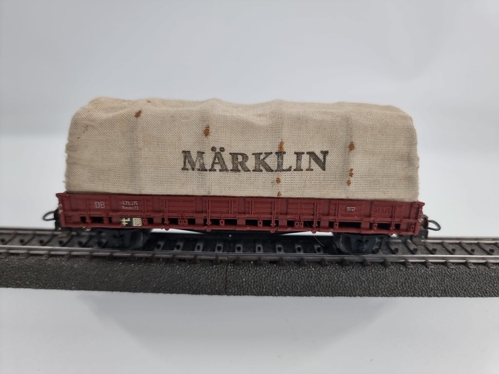 Märklin H0 4607 Güterwagen Rungenwagen 476315 Rmms33 Mit Märklin Stoffbezug