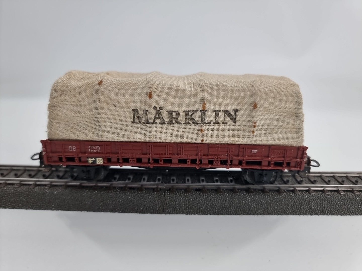 Märklin H0 4607 Güterwagen Rungenwagen 476315 Rmms33 Mit Märklin Stoffbezug