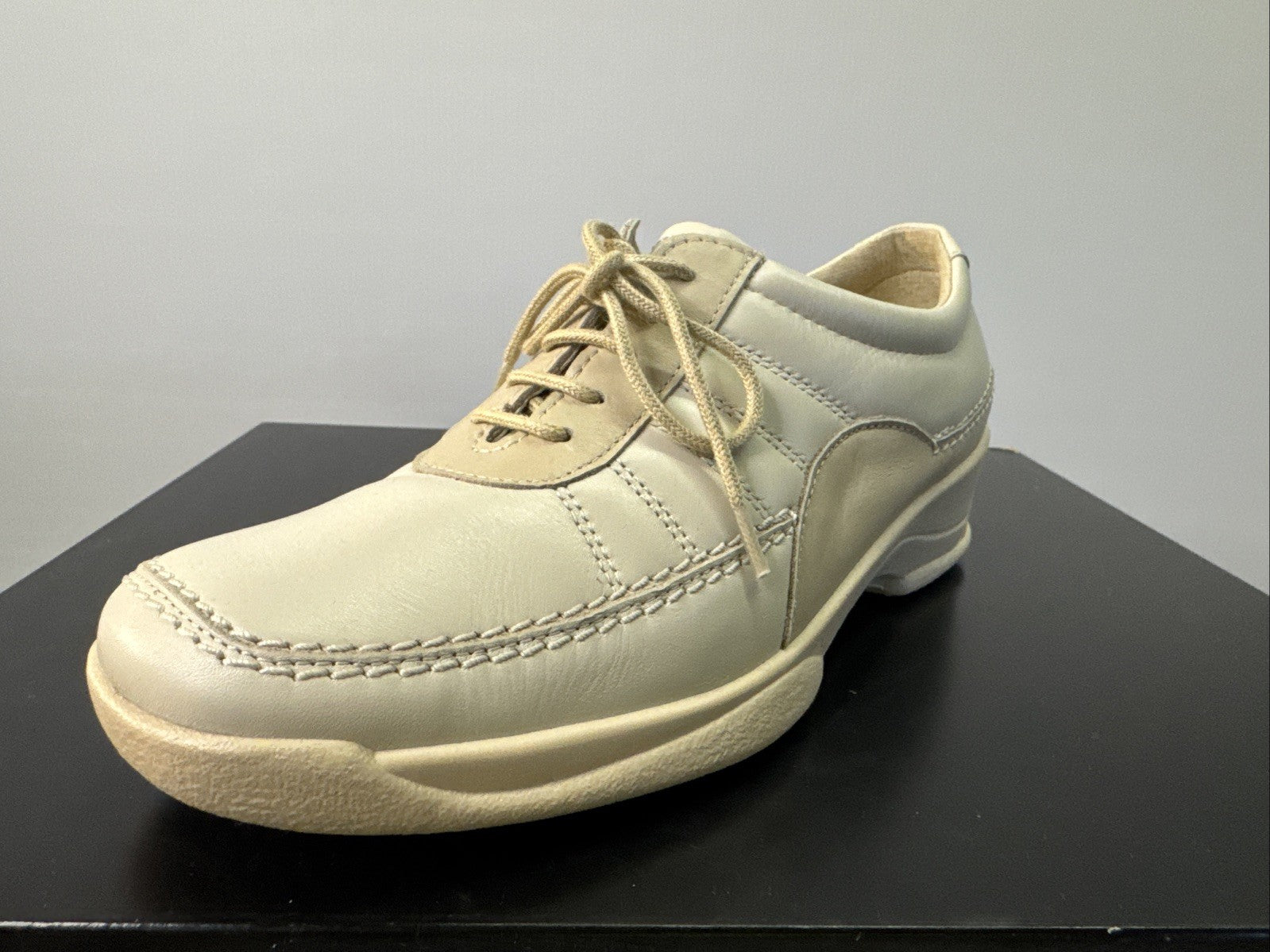 Rodhe Halbschuh Damen Gr. 37 Beige Leder