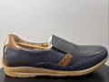 Sioux Hajoko-707 Herrenschuhe Gr. 45/11 Slipper Blau Leder