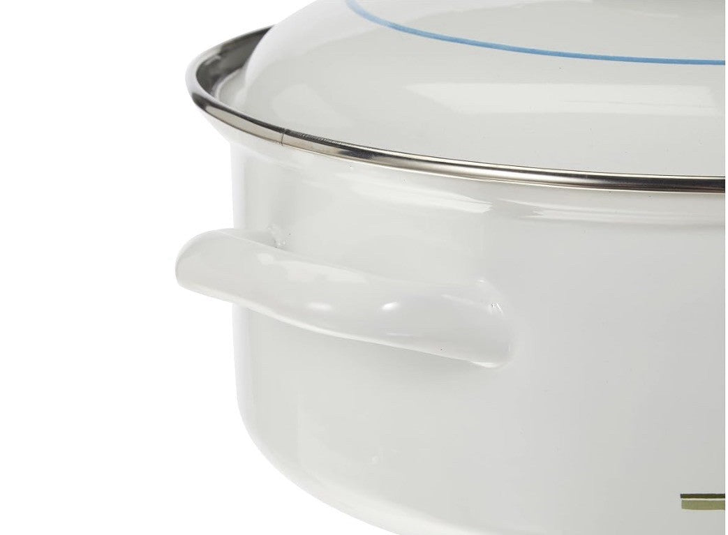 Kochtopf Bratentopf Ø 20 cm, 2,6 l Emaille, Motiv Herbstlaub