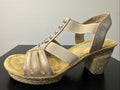 Rieker Sandalette Gr. 36 Leder Braun 