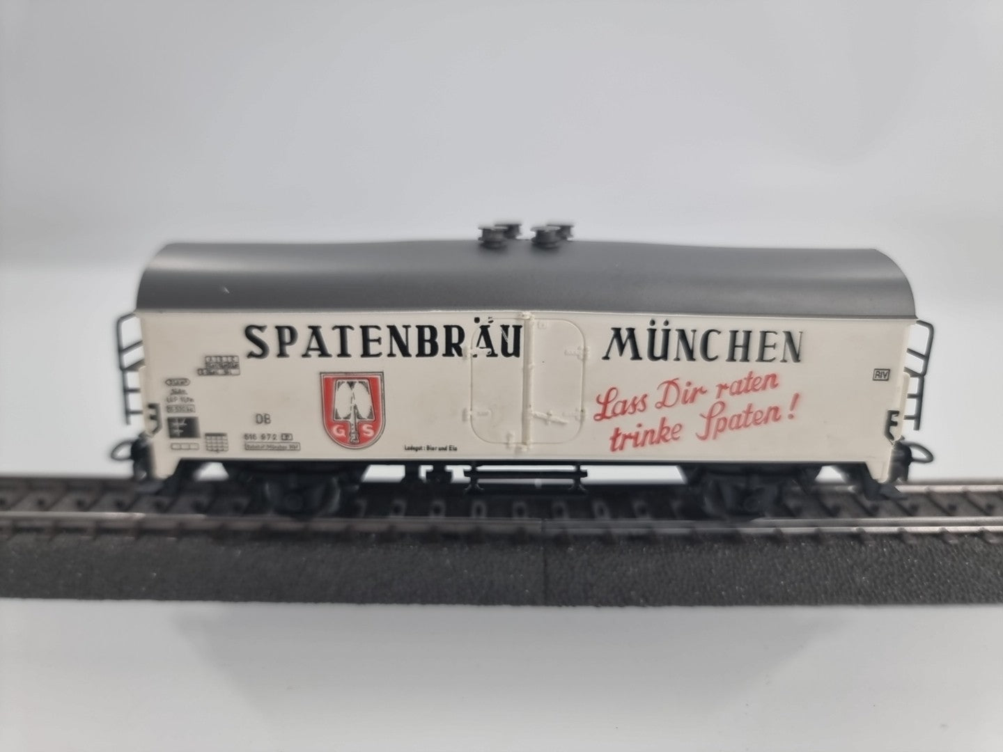 Märklin Bierwagen mit Brh Spatenbräu München weiß DB