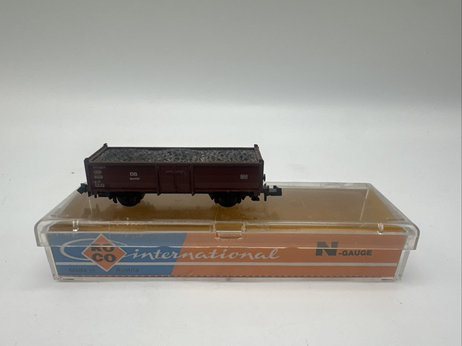 Roco N 2311 Hochbordwagen mit Ladung DB in OVP