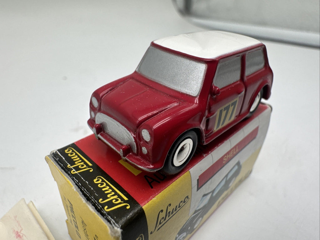 Schuco Piccolo Austin Mini Cooper rot weiß 1:90 in OVP #2