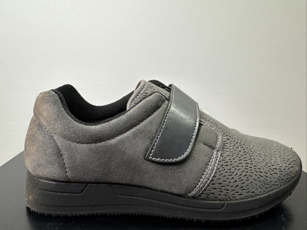 Fischer Markenschuh Gr. 36 Damen Halbschuh Grau Leder