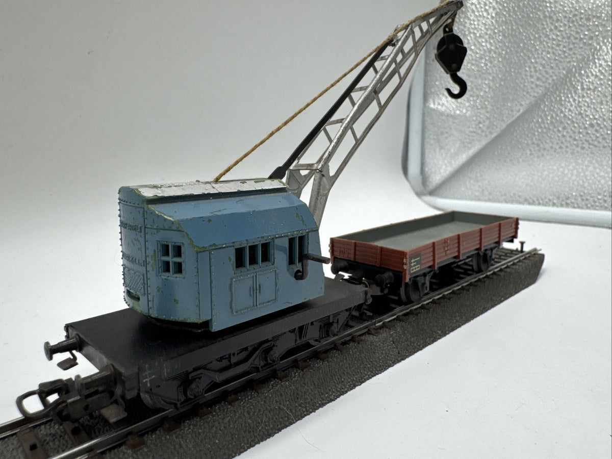 Märklin Kranwagen Krupp-Ardelt DB mit Schutzwagen ohne OVP H0