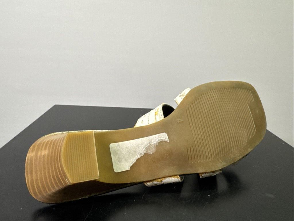 Jana Pumps  Gr. 4 Leder Weiß Damen Absatzschuh