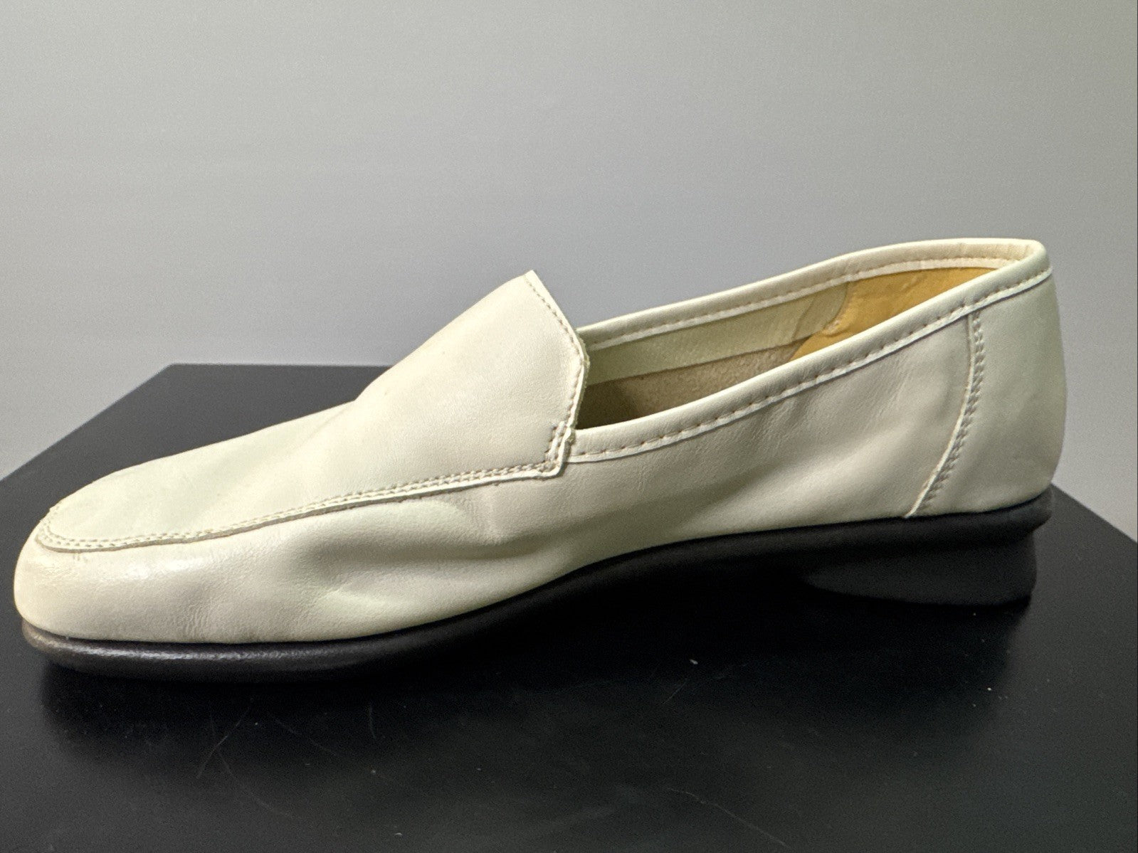Rieker Slipper Gr. 37 Leder Weiß Damen
