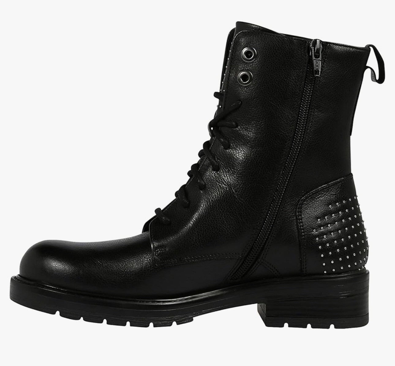 Dockers Stiefelte Gr.39 Stiefelette Schnürstiefel Boots Schuhe Lack schwarz