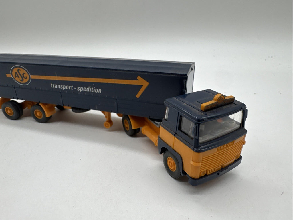 Wiking Lastzug Scania 110 ASG 646/1 Modell LKW 1:87 transport Spedition #646