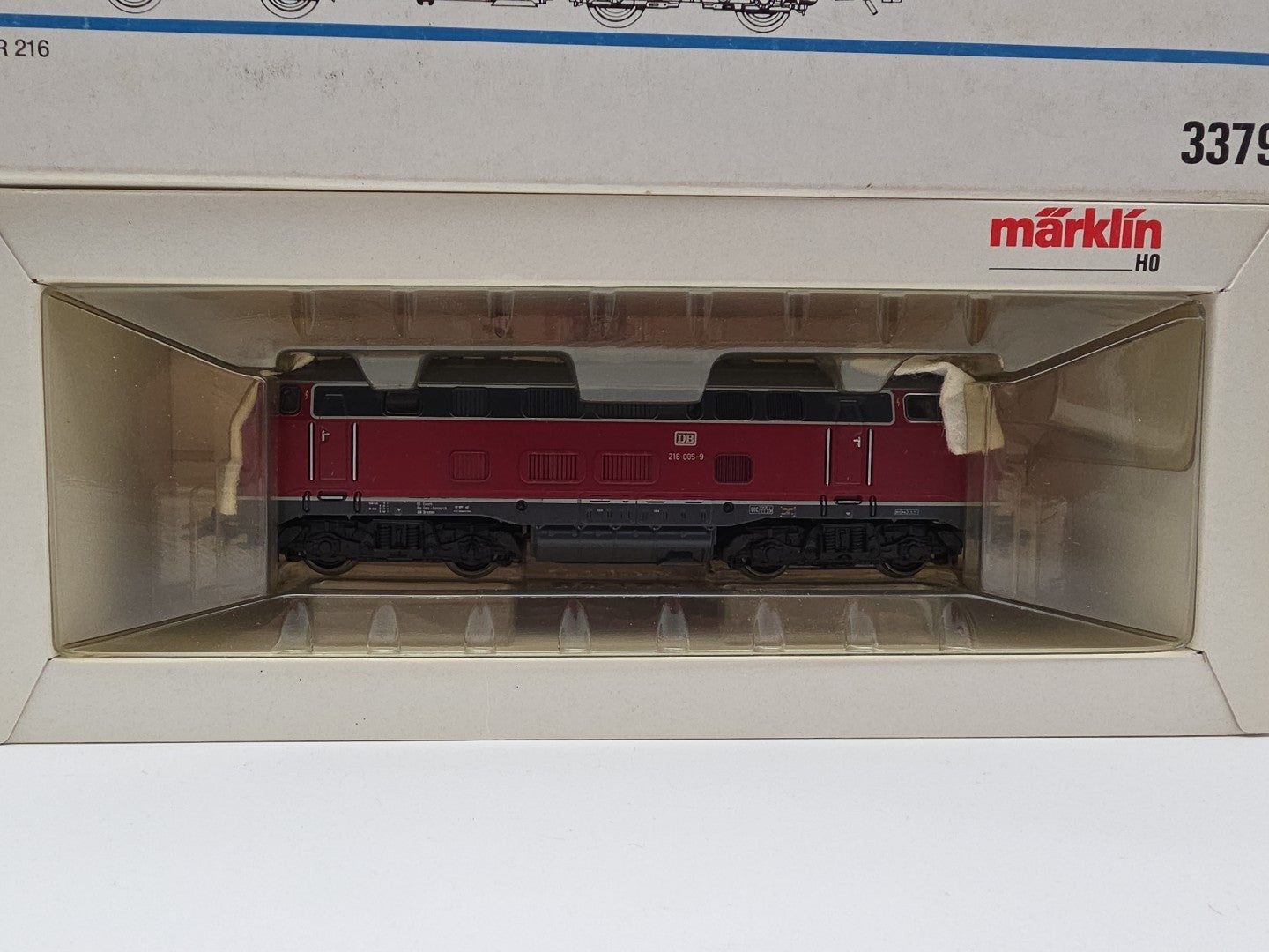 Märklin H0 3379 Diesellok BR216 005-9,  DB, Licht,  AC,  TOP in OVP