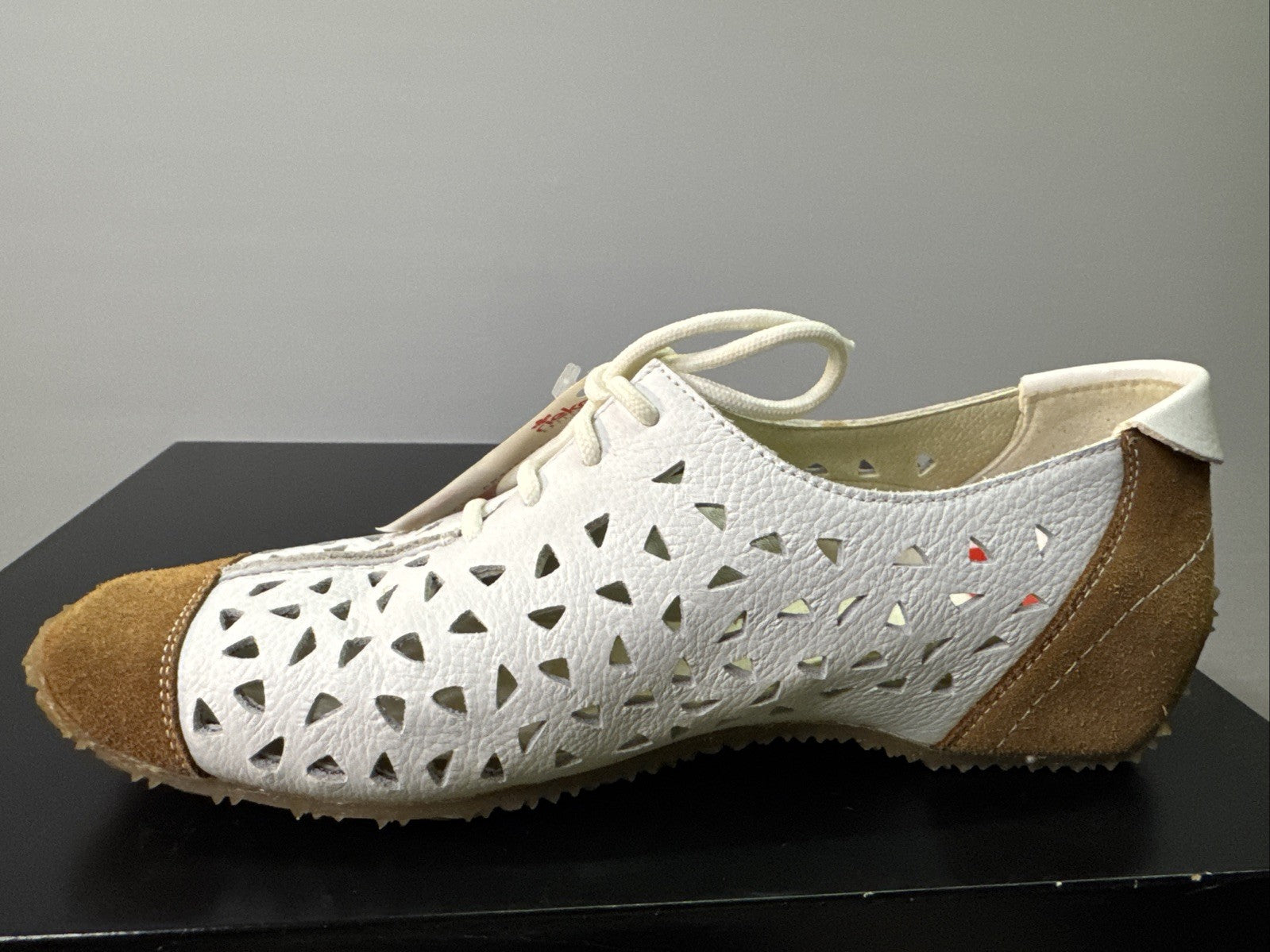 Rieker Halbschuh Gr. 37 Damen Leder Weiß