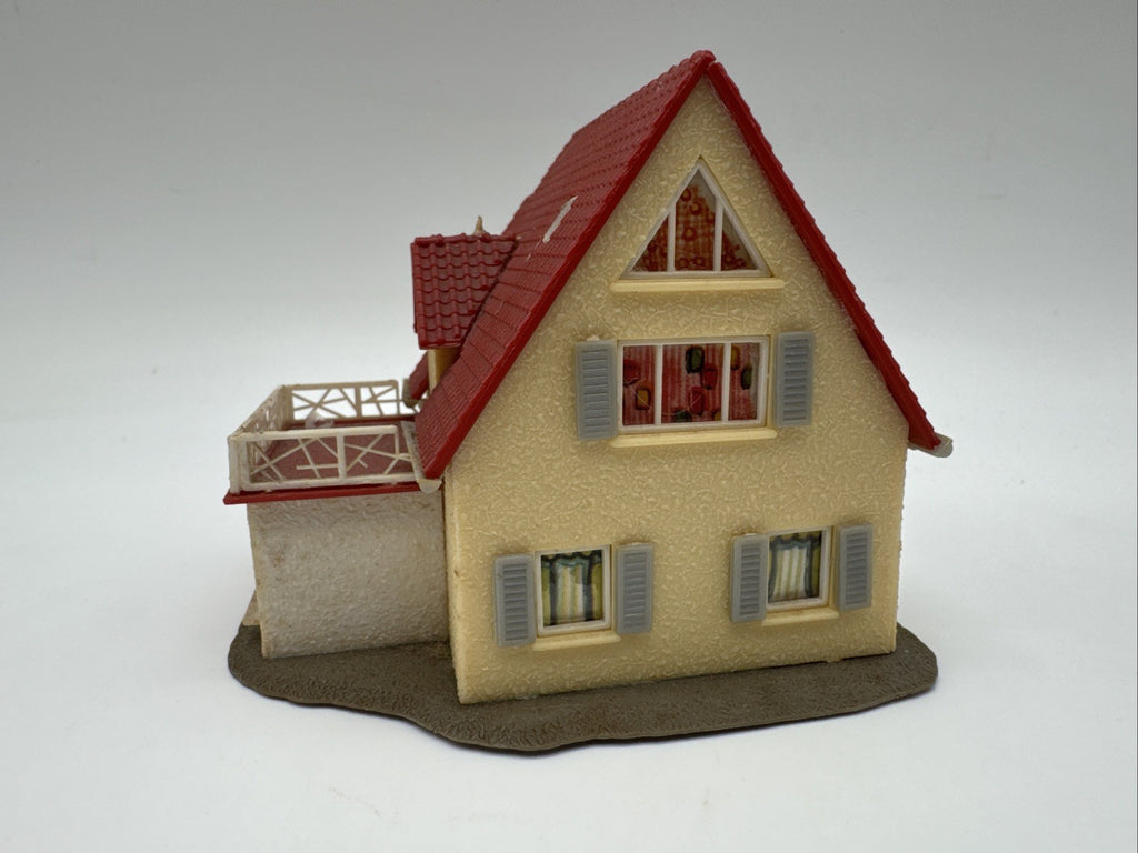 FALLER B-209 H0 EINFAMILIENHAUS MIT TERRASSE fertig gebaut SAMMLER VINTAGE 