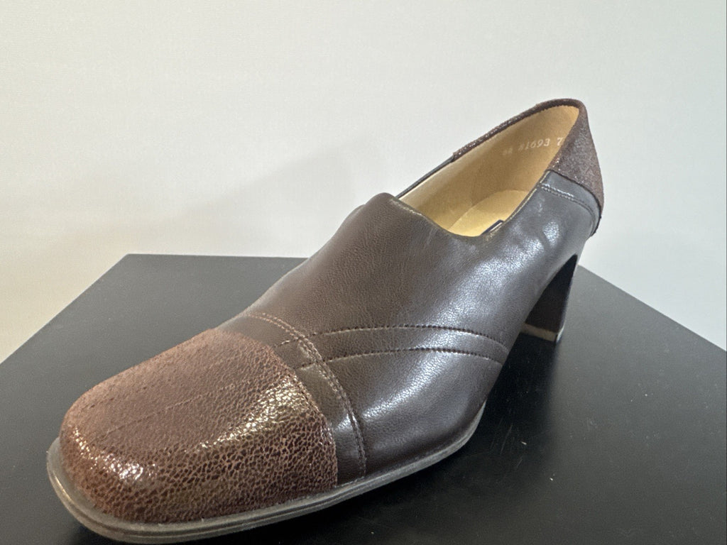Simona Pumps Gr. 4 Damen Braun Leder
