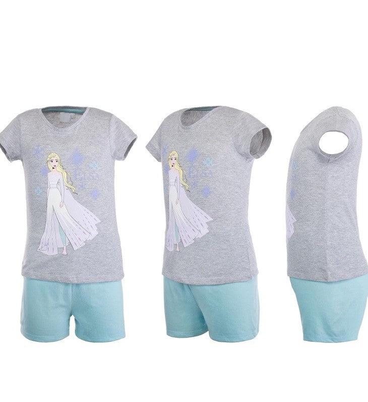 T-Shirt Kurze Hose Set Frozen Eiskönigin Elsa 