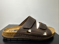 Rohde Herren Pantoletten Gr.45 Hausschuhe Sandale 5914 Mocca