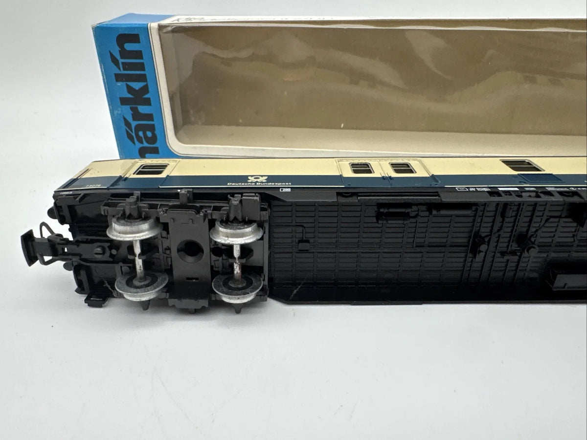 Märklin H0 AC 4157 Bahnpostwagen / Post mrz / DB / OVP blau Top Zustand