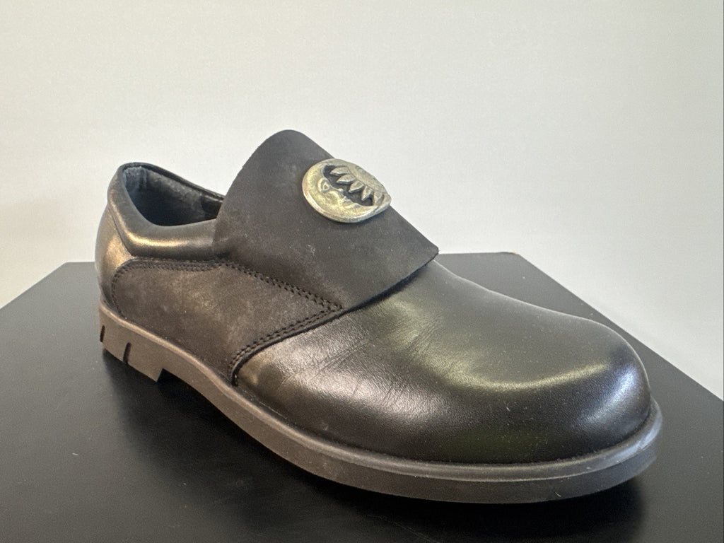 Schapuro Halbschuh Damen Gr. 37 Leder Schwarz