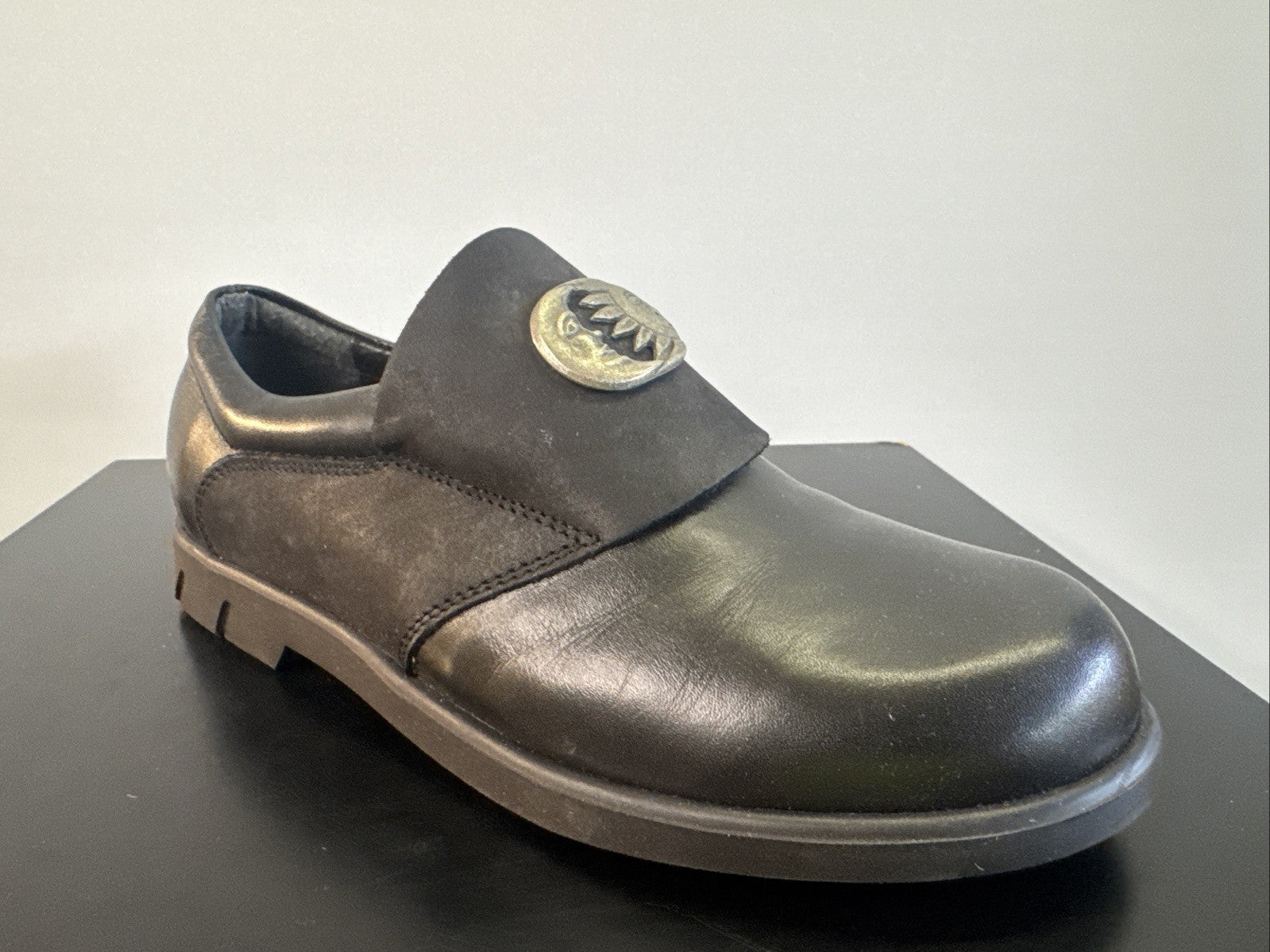 Schapuro Halbschuh Damen Gr. 37 Leder Schwarz