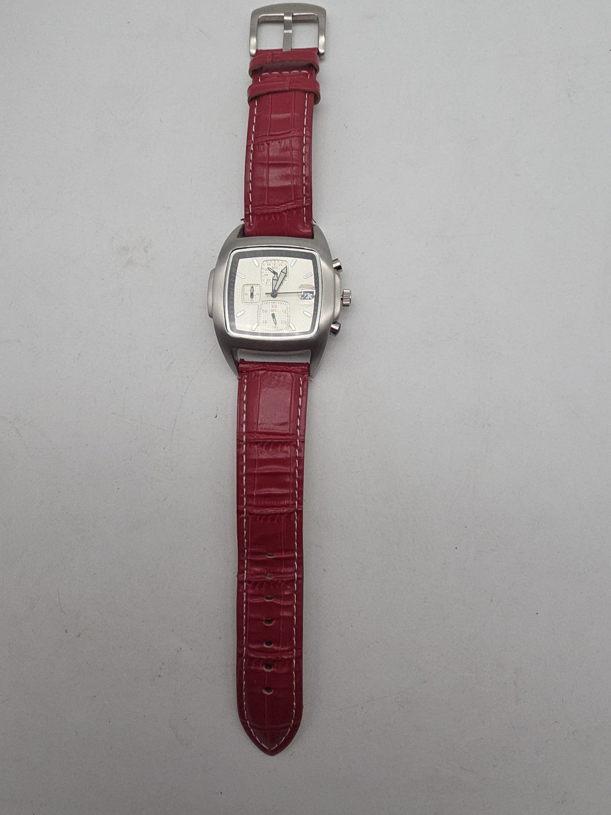 Herren Chronograph – Edelstahl – 5 ATM – Lederarmband – JJC – Modell...
