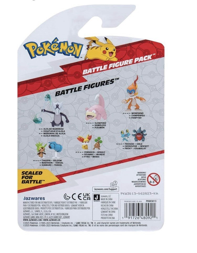 Pokémon Battle Figure Set Froxy & Kaumalat Neu & OVP