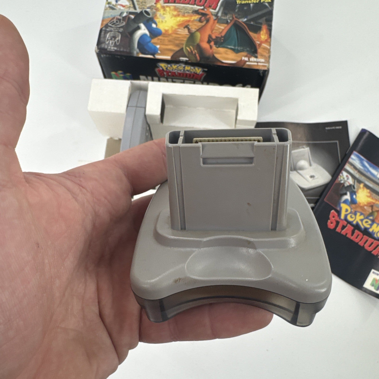 Pokémon Stadium (N64)  OVP  Anleitung Inlay Transfer Pak Nintendo 64