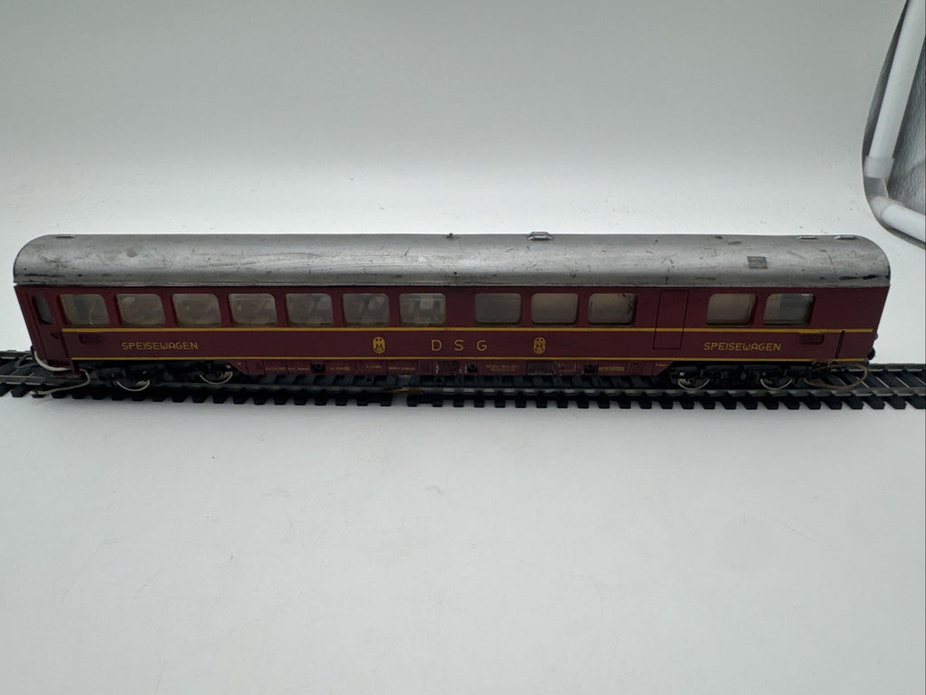 Lima DSG Speisewagen H0 – rot/silber  – Modellbahn